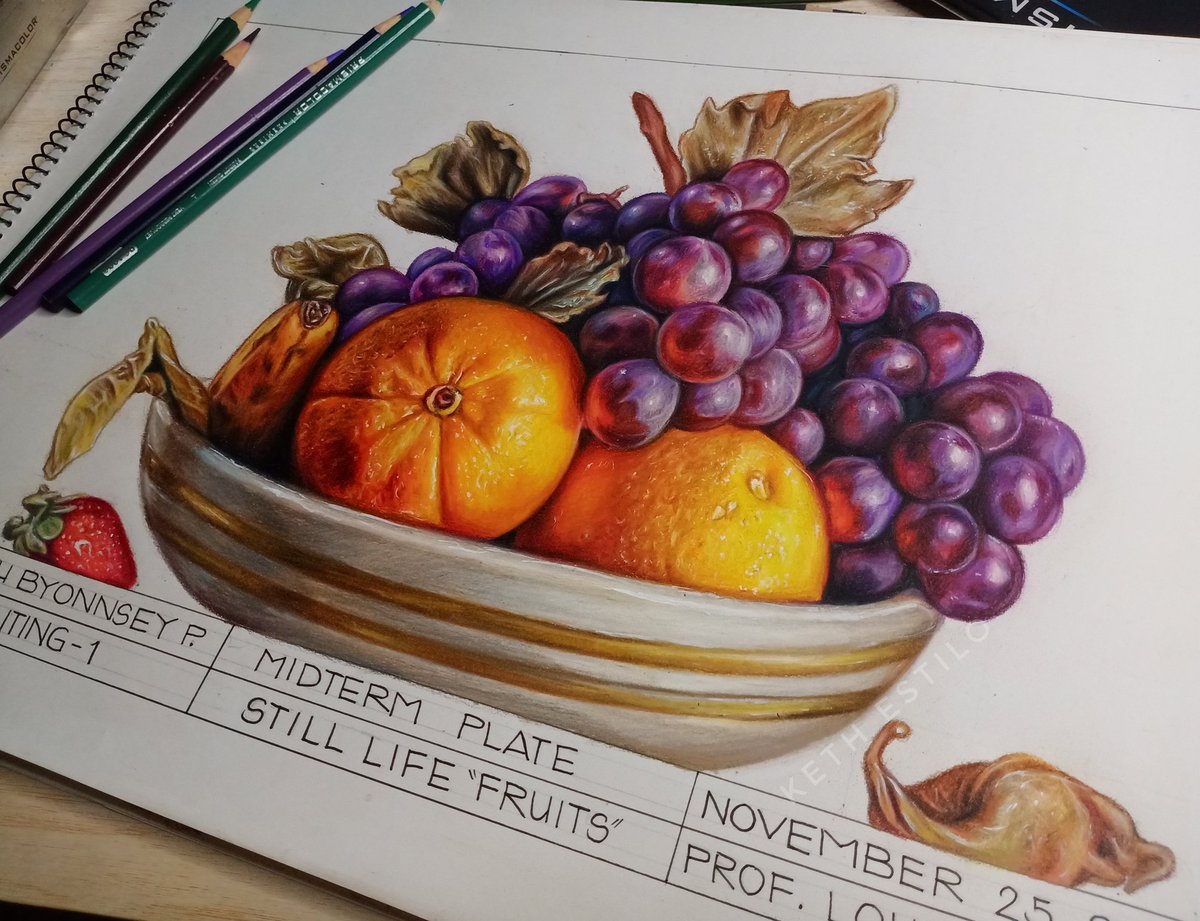 Kitkatketh's tweet photo. Fine Arts Plates Midterm https://t.co/zDTN9YnSzg