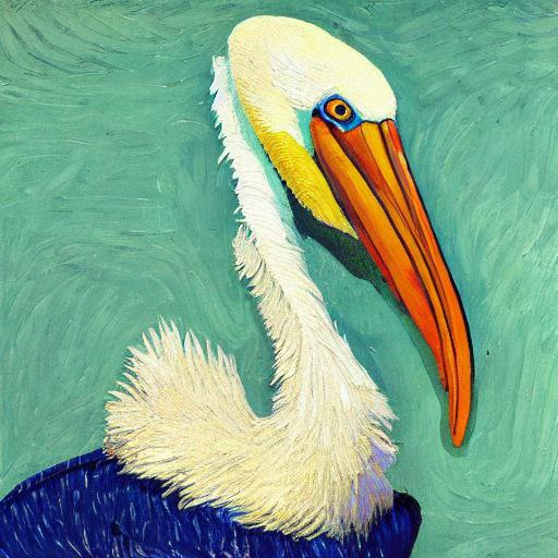 Pelican part || #pelican #aiart #python #vangogh #artberlin #art #bird #instagood #ai #javascript #munich #pelikan #animals #virtualreality #developer #painting #zoo #ia #москва #münchen #wildlife #europe #designer #germany #nature #computergeneratedart #snake #neuepinakothek