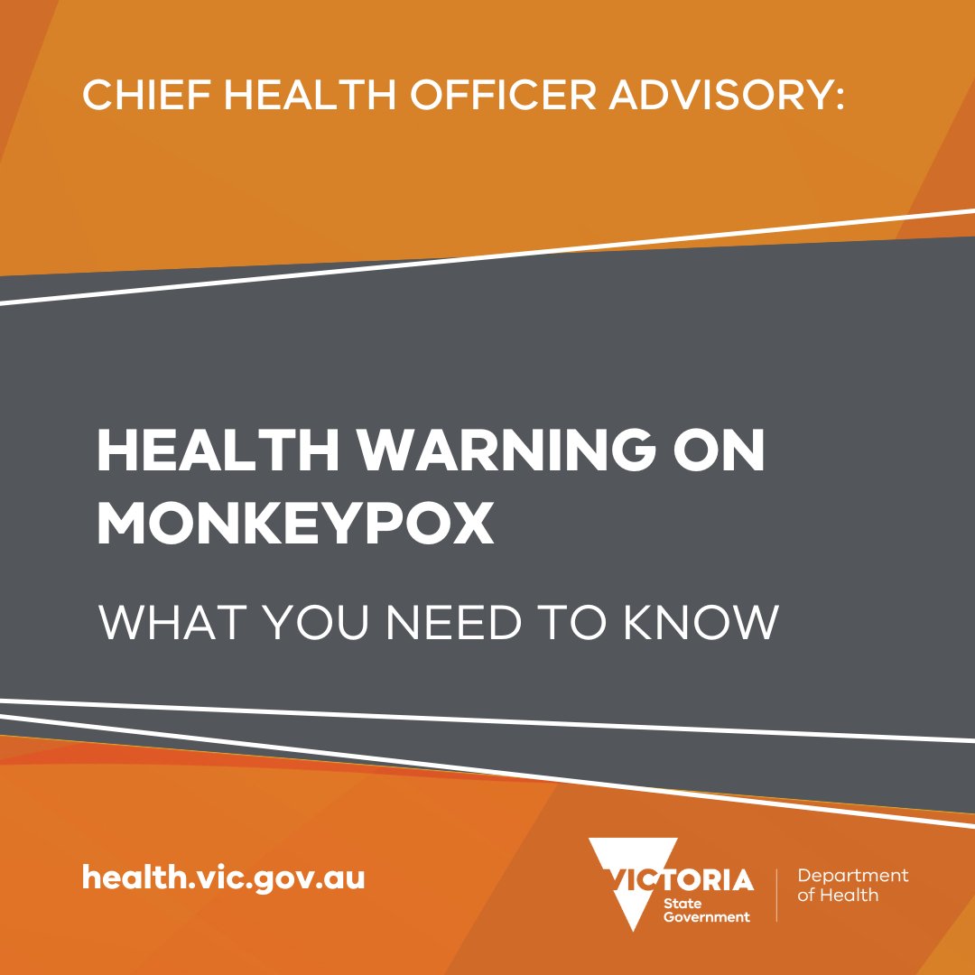 If you are at high risk of contracting MPX, you should monitor for signs or symptoms and get tested at your local GP or sexual health clinic if you’re unsure. Vaccine rollout is expected to be expanded in late October. To find out more visit: health.vic.gov.au/health-alerts/…