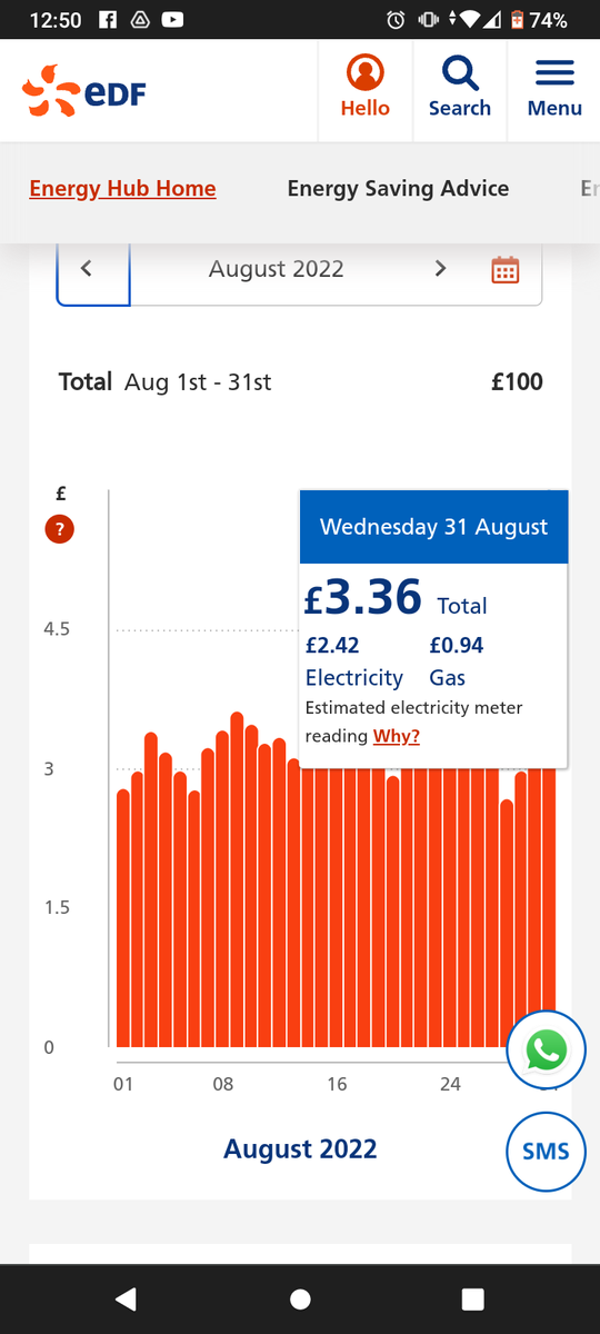 Samwat367's tweet photo. @edfenergy can you explain this and resolve? I've been trying to get this issue sorted for nearly a month and still no data for my electric https://t.co/YhwCgauXf9