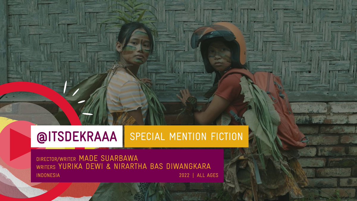 #NowShowing to live audiences: @ItsDekRaaa, special mention in the Fiction category
 
I Made Suarbawa (director/writer | Yurika Dewi &amp; Nirartha Bas Diwangkara (writers) | Indonesia | 2022 | All Ages | 9:36
 
#shortfilm #filmpendek #ReelOzInd #ReelOzInd2022