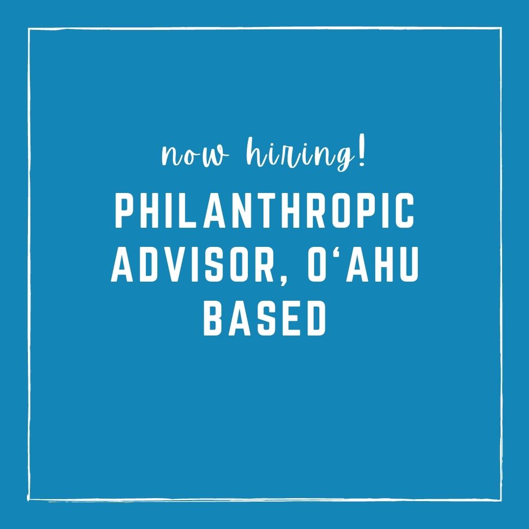 Are you looking to work at a place that leads the charge in making change in Hawai‘i?
The Hawai‘i Community Foundation is hiring for a philanthropic advisor, based on O‘ahu. Learn more and apply at hawaiicommunityfoundation.org/careers
#nonprofitcareer #philanthropy #giveback #hawaiijob
