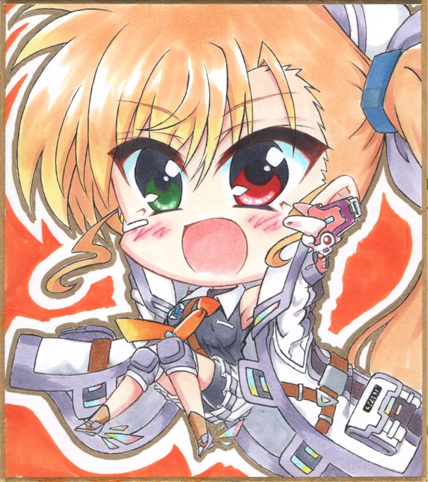 #世界私の作風変わりすぎだろ選手権最近似た様なタグでしちゃいましたが丁度、新旧両方共同月に描いたノーマル&amp;デフォルメヴィヴィオちゃんなので先の二枚が最近のです(*'∀`*)全体の作風自体は変わってないかもw新2022年10月←→旧2020年4月 