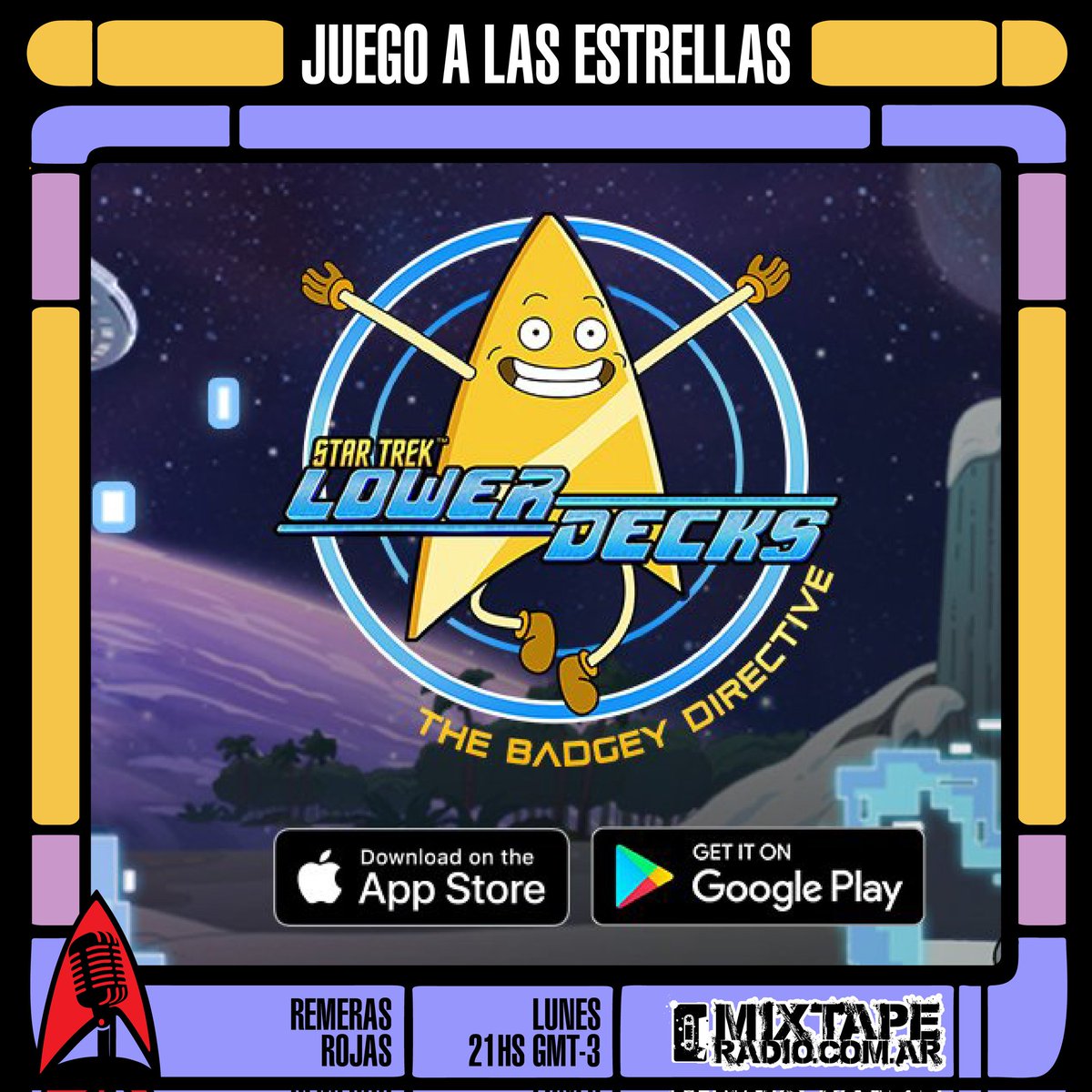 RemerasRojas's tweet photo. #JuegoALasEstrellas la sección para hablar de todo el mundo lúdico generado alrededor de #StarTrek, hoy hablamos del juego de #StarTrekLowerDecks "The badgey directive"
#RemerasRojas #startrekgames #videogames #games #badgey https://t.co/8XzYRGGlEx