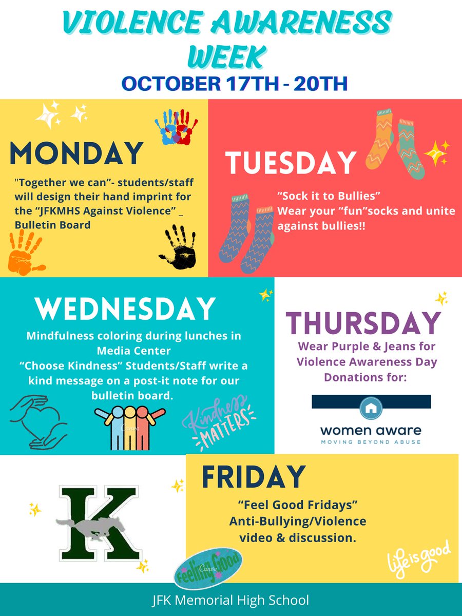 Suzana Roque Zeitz (@zeitz_mses1) on Twitter photo JFKMHS students and staff observe #SchoolViolenceAwarenessWeek <a href="/DrParry_JFKMHS/">James Parry</a> <a href="/dei_jfkmhs/">Mrs.Mamta Puri</a> <a href="/EllenPaloti/">Mrs.Paloti JFK SAC</a> <a href="/Camelot_JFK/">JFKMHS Yearbook Staff</a> JFKMHS students and staff observe #SchoolViolenceAwarenessWeek <a href="/DrParry_JFKMHS/">James Parry</a> <a href="/dei_jfkmhs/">Mrs.Mamta Puri</a> <a href="/EllenPaloti/">Mrs.Paloti JFK SAC</a> <a href="/Camelot_JFK/">JFKMHS Yearbook Staff</a>
