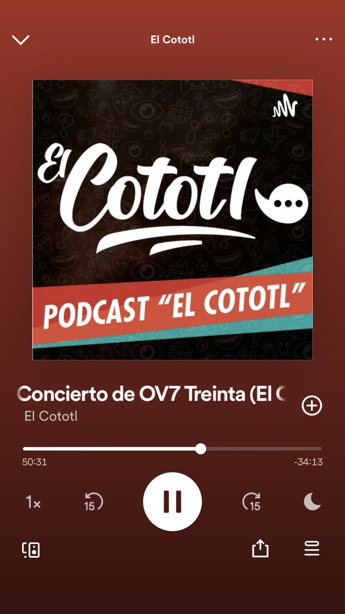 DickAcoltzi's tweet photo. @SpotifyMexico El Podcast de El Cototl 😍 #podcast #ElCototl #Concierto #OV7 https://t.co/sS3GkNN0bI