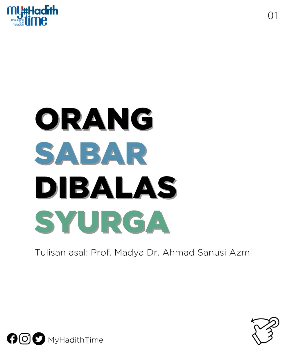 myhadithtime's tweet photo. Syurga Balasan Bagi Yang Sabar https://t.co/87OrRECWPF