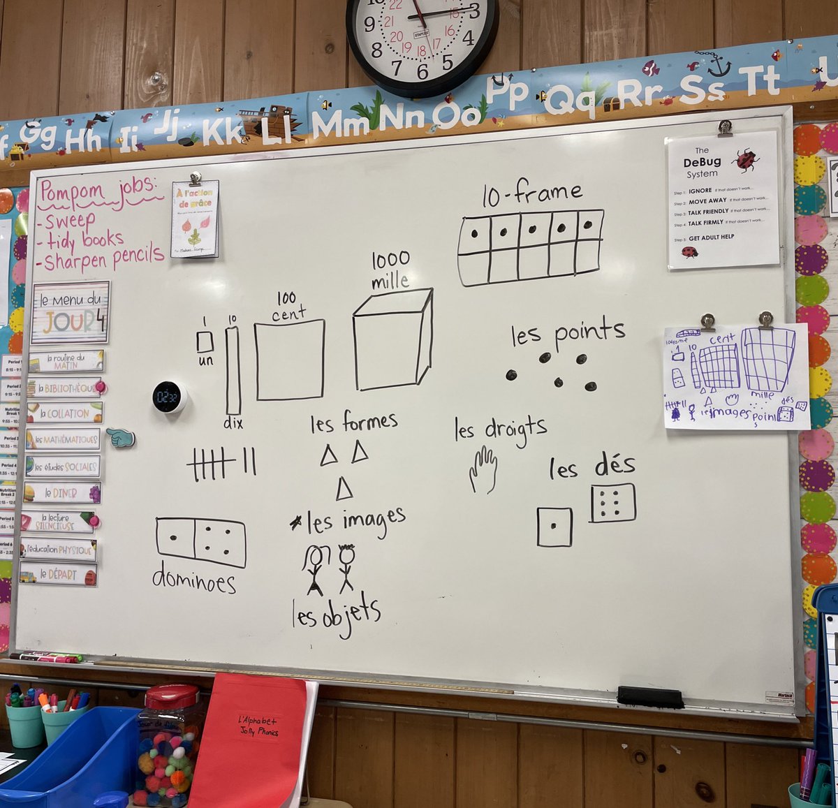 BonjourMmeG's tweet photo. Today in math 🧮 we talked about all the different ways we can represent numbers! Ss loved taking notes from our running record &amp; then practicing different methods during white board time! @Panabaker_HWDSB https://t.co/Kl1HXwQfm6