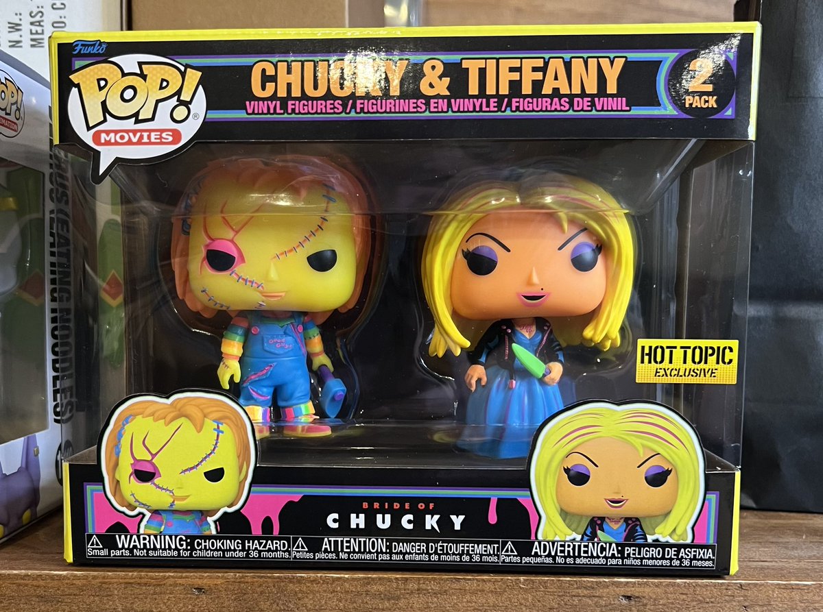 TheeUncleJerry's tweet photo. Grabbed these guys at Hot Topic today..
My favorite of the horror blacklight pops.
#Chucky #Tiffany #BrideofChucky #HorrorPop #HappyHalloween #TheeUncleJerry #SNOOZYALOOZE https://t.co/RGI3B2nncG
