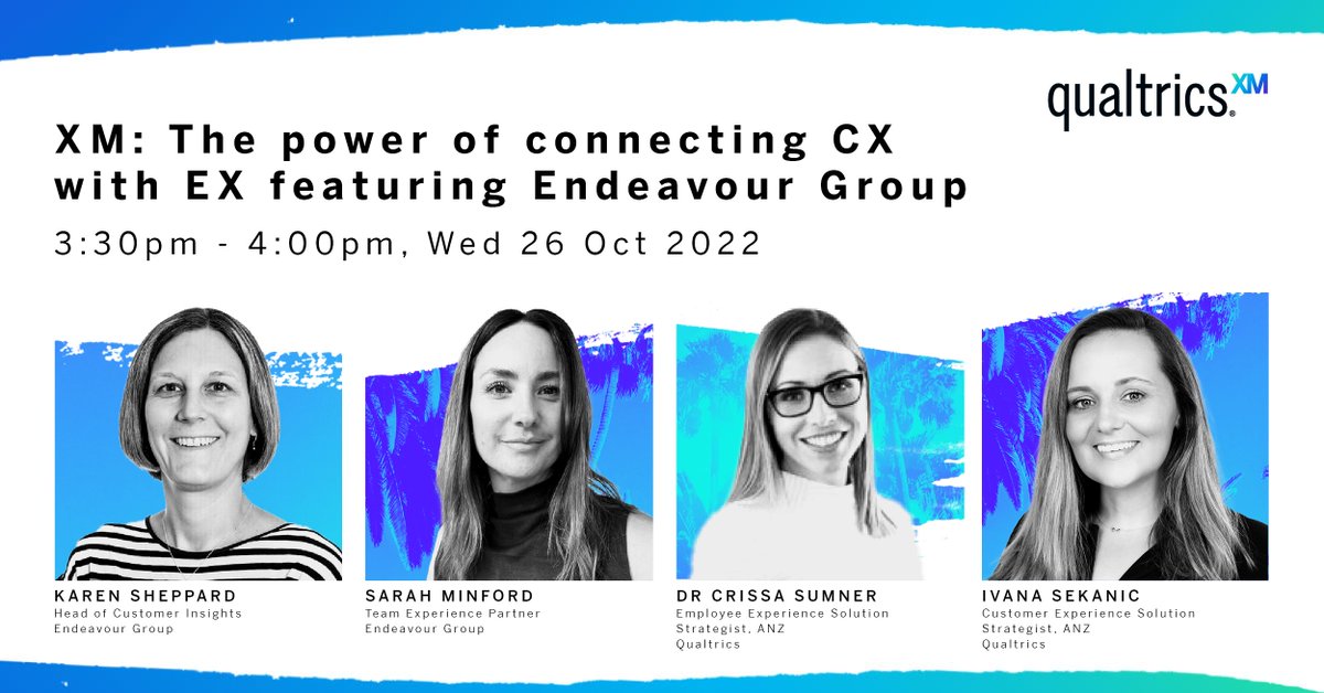 kimberleytylee's tweet photo. Research shows that when customer experience (CX) and employee experience (EX) are in sync, businesses see higher growth &amp; success. Register for XM on Tour Sydney today!

Register here: https://t.co/O5PycTmtKw https://t.co/TI5iFUzfsg