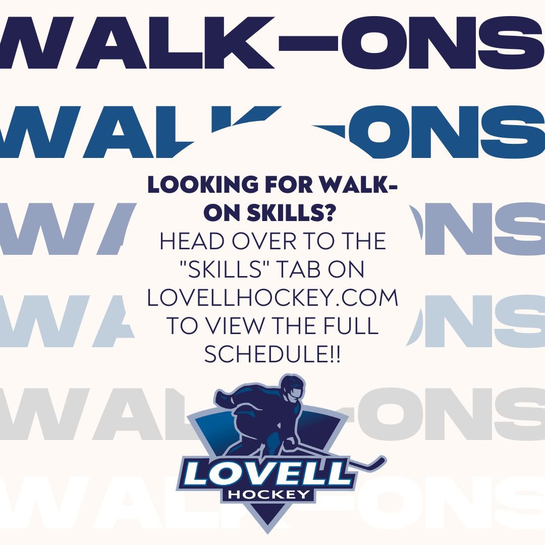 Don’t forget Lovell Hockey offers walk-on skills at various locations!! Head over to the “skills” tab on LovellHockey.com to find a session that fits your schedule🏒