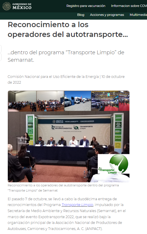 CONUEE_mx's tweet image. #Entérate en nuestra #Crónica Conuee sobre el Reconocimiento que los operadores del autotransporte recibieron a partir del del programa “Transporte Limpio” de @SEMARNAT_mx
🖱️gob.mx/conuee/es/arti…
@CTransp