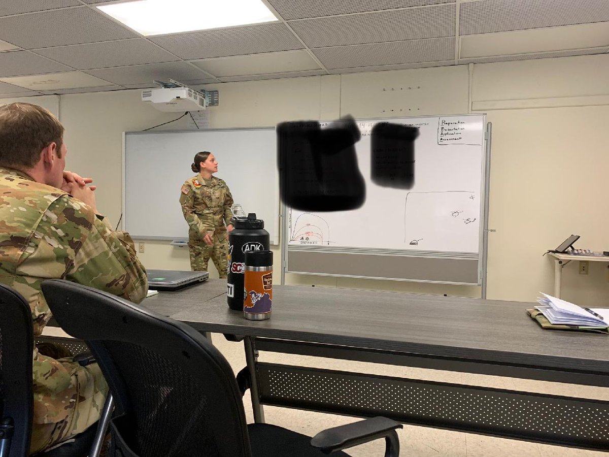 One of our Six Shooter Warrant Officers teaching a class as part of the Unit Trainer/Evaluator initiative here in 10th CAB.

These Warrant Officers will be part of the professional Cadre of officers certified to train  our pilots!

<a href="/Army_Aviation/">Army Aviation</a> 
@Ft_Rucker 
@10thCAB