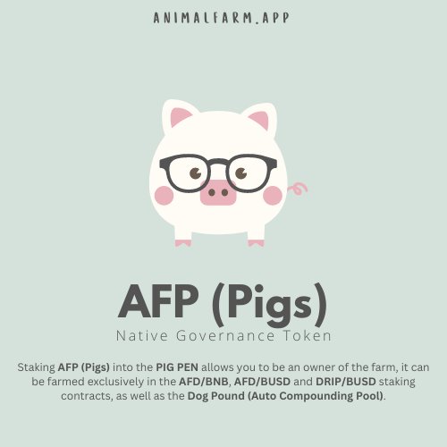 Ants Girl (@ants__girl) on Twitter photo Become an owner of the Animal Farm. Stake $AFP in the Pig Pen to vote on the curated roadmap proposals and to profit by accumulating ownership of assets and earning yield on these assets in the form of dividends ($AFP and $BUSD). #dripnetwork #cryptocurrency <a href="/F0r3x_Shark/">Dr. Dark_Forex M.D.</a> Become an owner of the Animal Farm. Stake $AFP in the Pig Pen to vote on the curated roadmap proposals and to profit by accumulating ownership of assets and earning yield on these assets in the form of dividends ($AFP and $BUSD). #dripnetwork #cryptocurrency <a href="/F0r3x_Shark/">Dr. Dark_Forex M.D.</a>