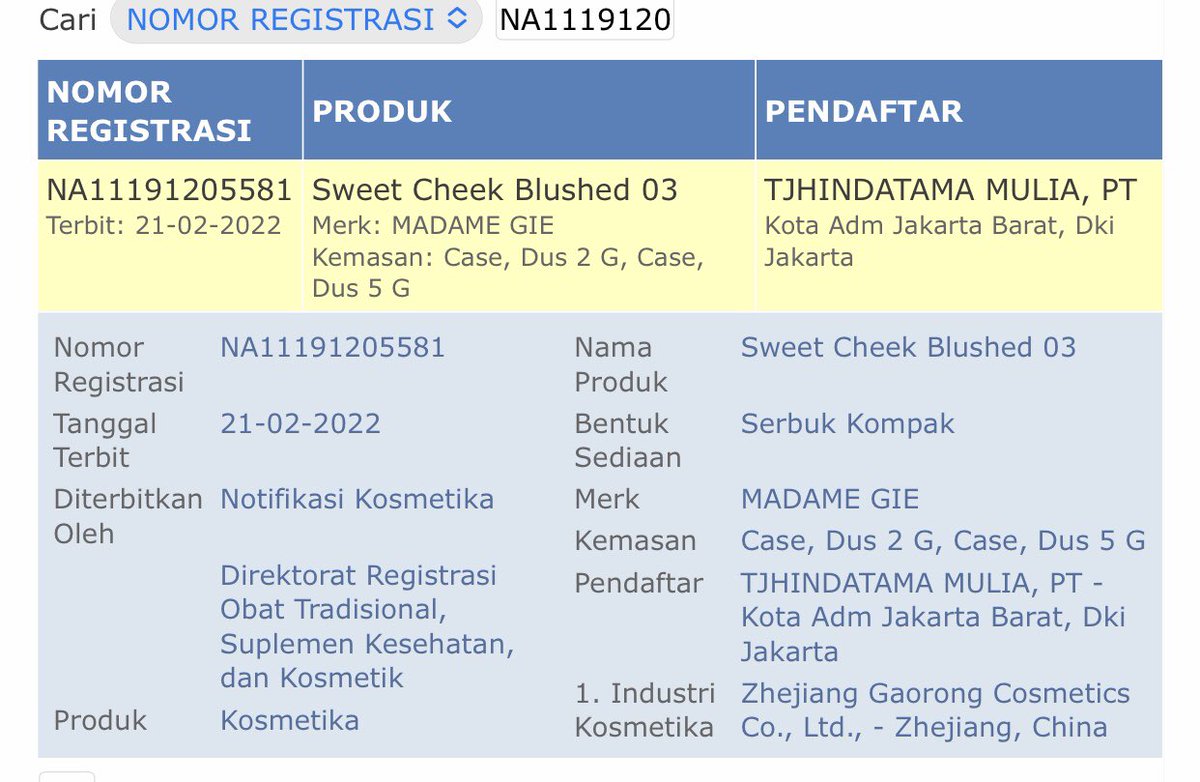 friedelcraft's tweet photo. Kasian ya citra madame gie jadi buruk gara gara dibohongi pabrik maklon di china karena mungkin ngejar COGS rendah, bisa lolos bpom karena pewarna yang dilarang gak dicantumin di ingredient pas daftarin notifikasi. Kenaknya pas pengawasan post market 😌😌 https://t.co/mIHGA3rKVb