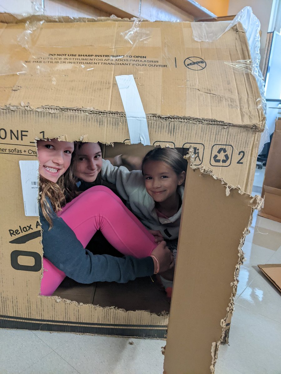 Box forts. Volume &amp; surface area application disguised as good old childhood fun. #WeAreDeerPath