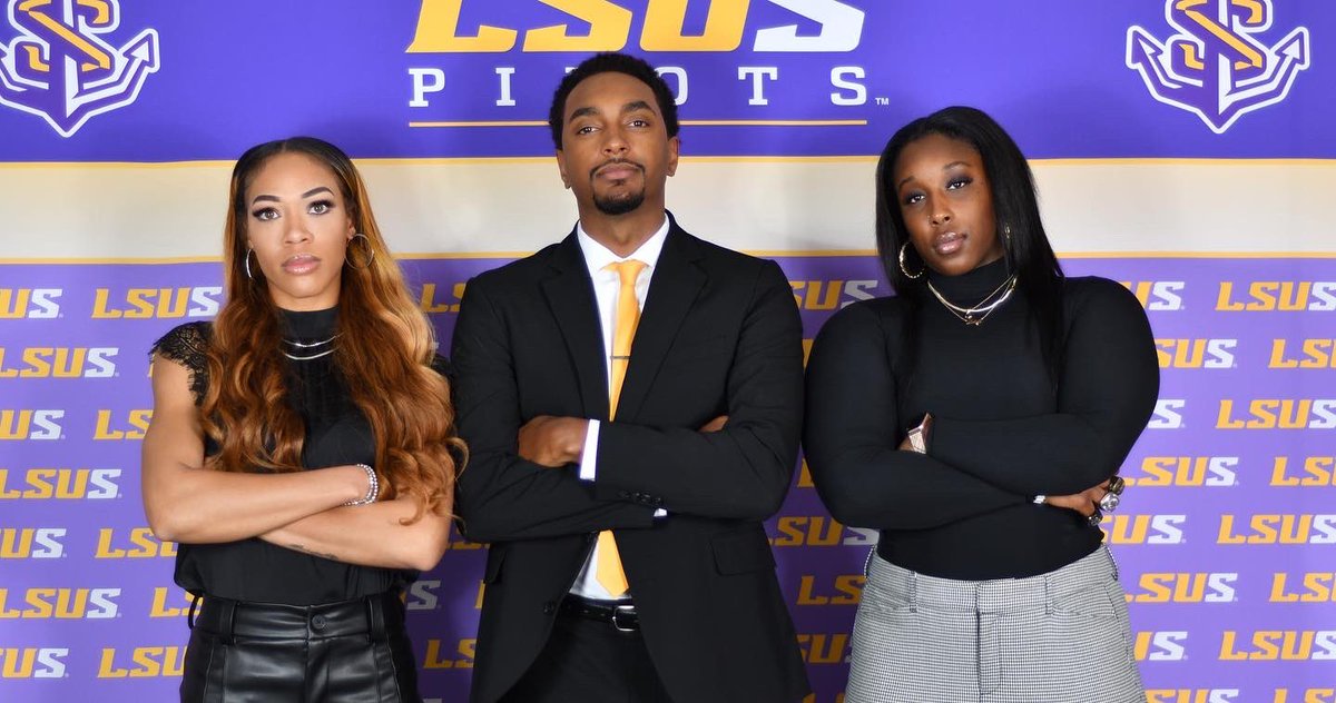 PilotsWBB's tweet photo. 🚨We’re back‼️🏀💛💜#anchorup @LSUS_Athletics @YoooStrick https://t.co/XTuaLYHgMx