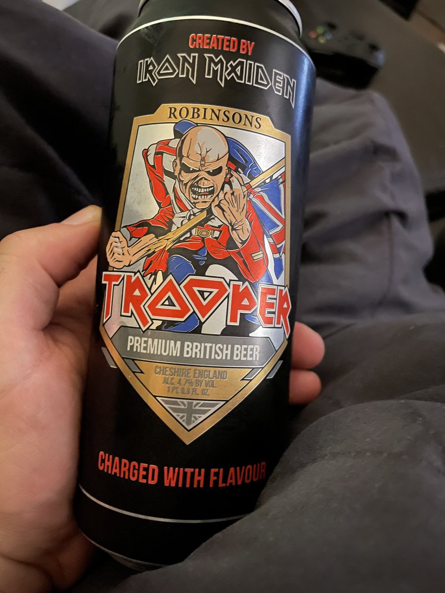 NextWaveJoe's tweet image. Hopped into the store on the way home hoping to find some @rollertown beers. @BenRogers keeps mentioning The Big German. I’ll try that eventually, but tonight I partake in the nectar of @IronMaiden #screamformedallas