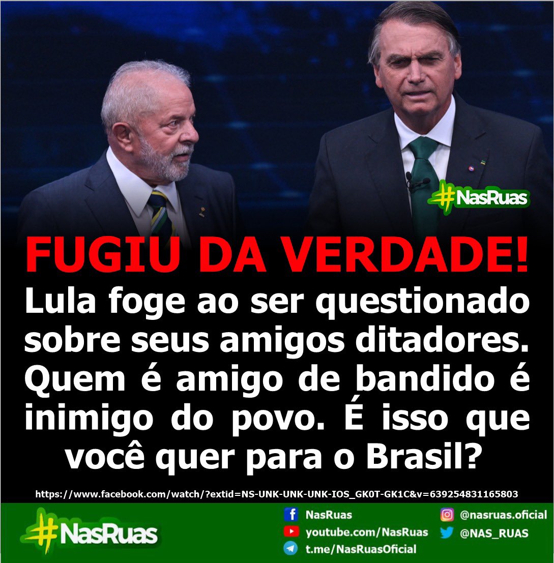 NAS_RUAS's tweet photo. #PTNuncaMais https://t.co/Za40foEUz8