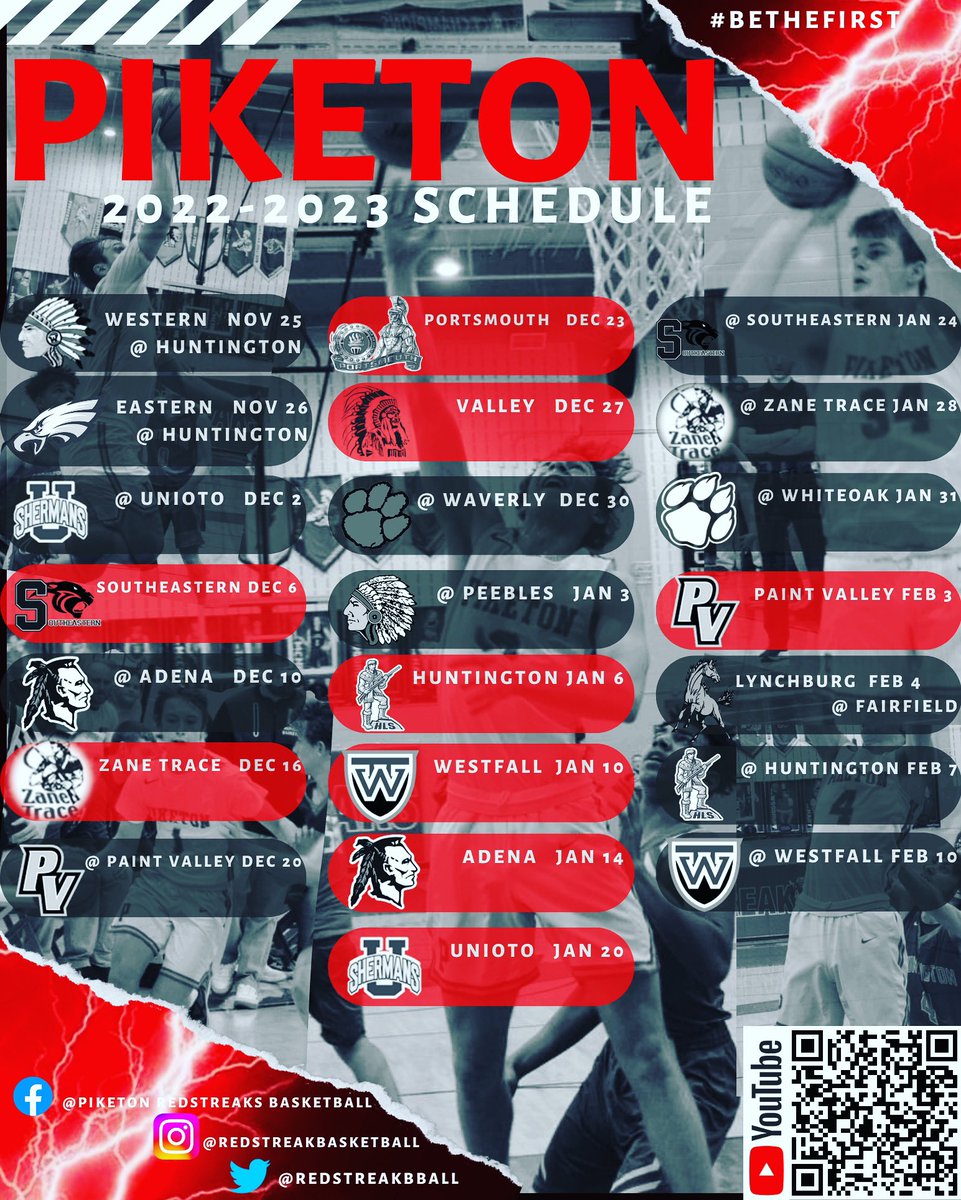RedstreakBball's tweet photo. Your 2022-2023 Redstreak Hoops Schedule 
#team101 #stormmentality🌩️ https://t.co/Z29dWsacwt