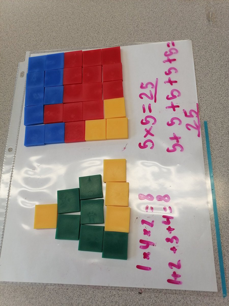 MsBashir12's tweet photo. Showing number squares and triangles while learning about special numbers. https://t.co/5ubf8dEHlj