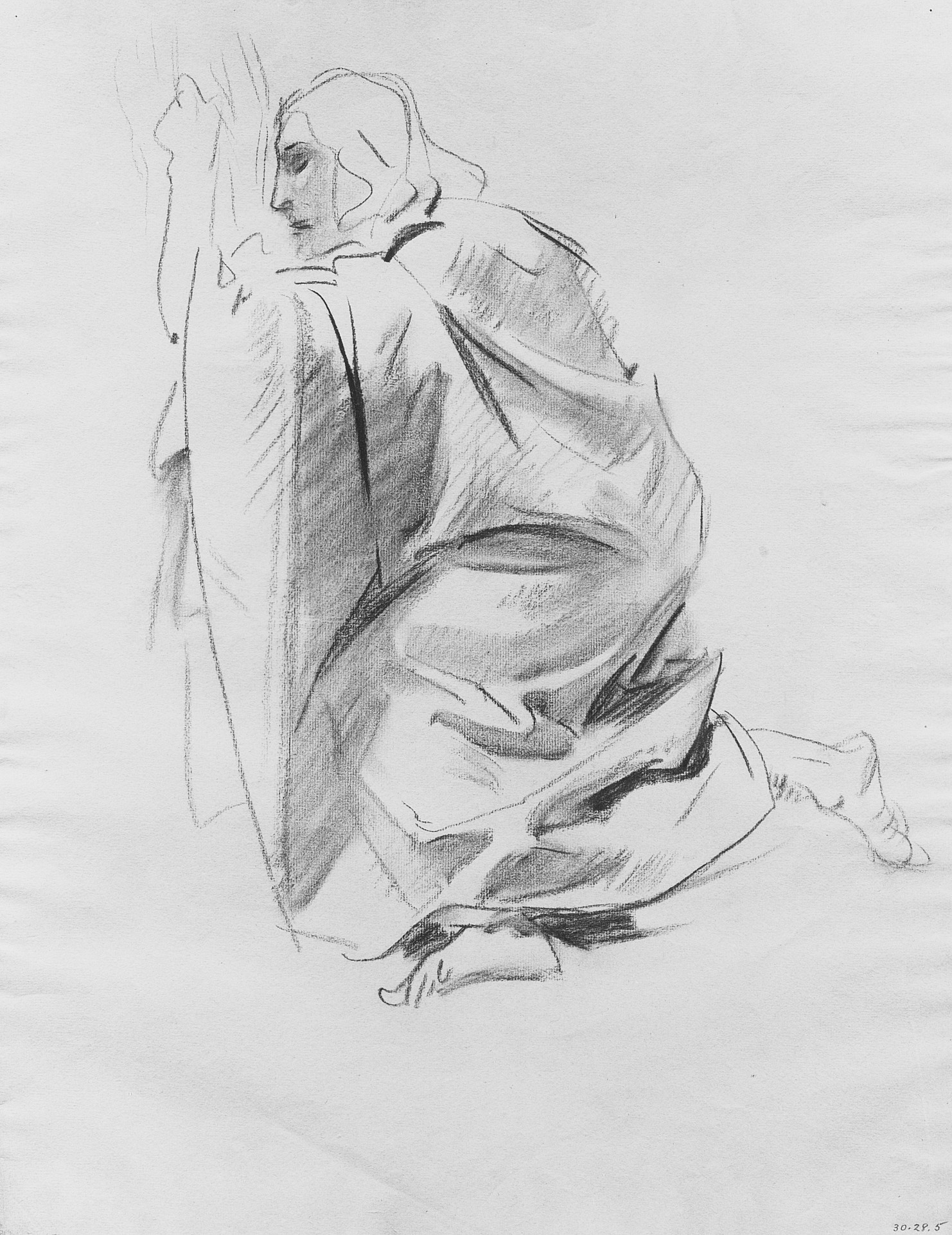 Kneeling Figure Painting