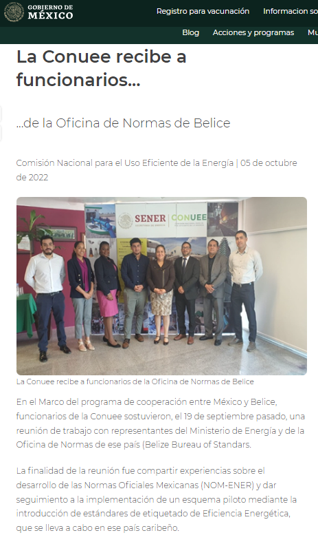 CONUEE_mx's tweet image. Te inviamos a leer nuestra #CrónicaConuee sobre:
La Conuee recibe a funcionarios de la Oficina de Normas de Belice

Da click en 🖱️gob.mx/conuee/es/arti…
@NOMs_EE