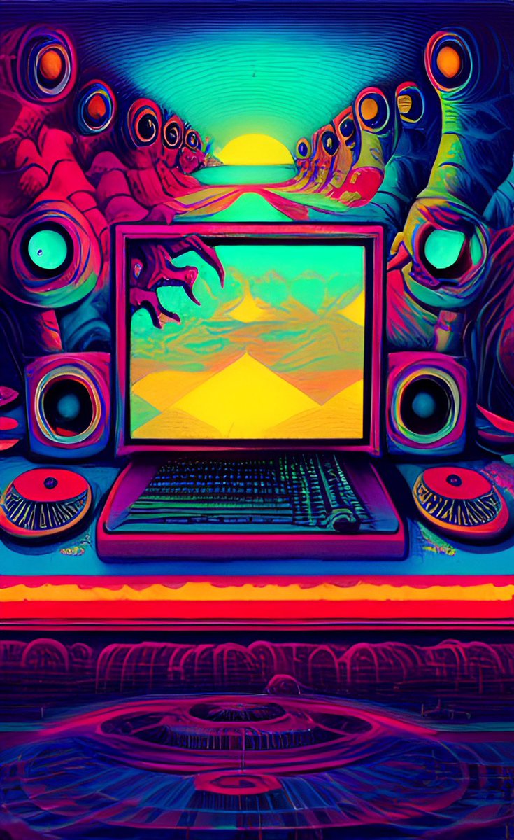 GuerrillaNoise's tweet photo. These A.I. art programs are wild... Not as wild as really supporting your friends that are creating art and music though. If you want to stay in the know, let us know… 

https://t.co/rAzMQNXHzD

#guerrillanoise #undergroundlabel #diyrecordlabel 
#electronicmusic #hiphop https://t.co/ohX1GDyeCb