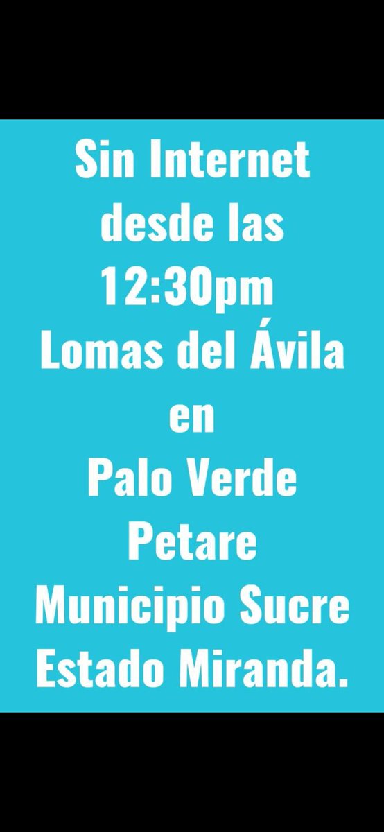 maydelc's tweet photo. ABA CANTV caído! @ReporteYa @FaroComunitario @RedPaloVerde @PaloVerdeAlerta @PaloVerdeVecino @CClomasdelavila @salaprensaCantv @eutrafico @traficovv pero si exigen el pago puntual de la factura! https://t.co/zcvSbSMMwM