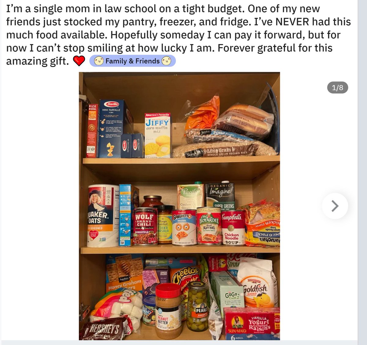 WholesomeMeme's tweet image. I know this is technically 'perseverance porn', which I made the rules against. But I also want you to think of a small thing you could do tomorrow, make a meal for and elderly or ill neighbour, walk your grandma's dog. Every little thing counts. Pay it forward in toxic times