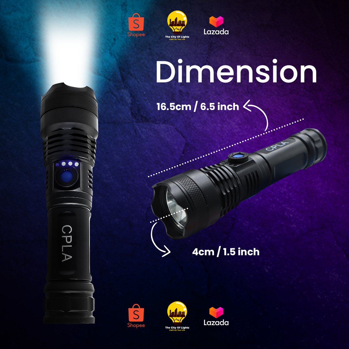 tcls_ph's tweet image. You don't need to remove the battery ever again! This led flashlight features a built-in charging port so you can recharge the battery.🔦

Buy Now!🛒
Shopee 🔗 tinyurl.com/496x5b4s
Lazada 🔗 tinyurl.com/527hxj4f

#TheCityofLightsPH #RechargeableFlashlight #Discounted