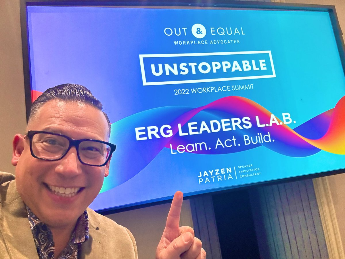 JayzenPatria's tweet photo. Amazing kick-off to the #OEsummit with Practioner Day! Spent the morning with the Diverse Leaders Fellowship cohort talking career, followed by an afternoon with #ERG leaders talking leadership, influence and how to #ThinkLikeACEO 🏳️🌈🏳️⚧️ #Unstoppable https://t.co/yP14bVpeWk