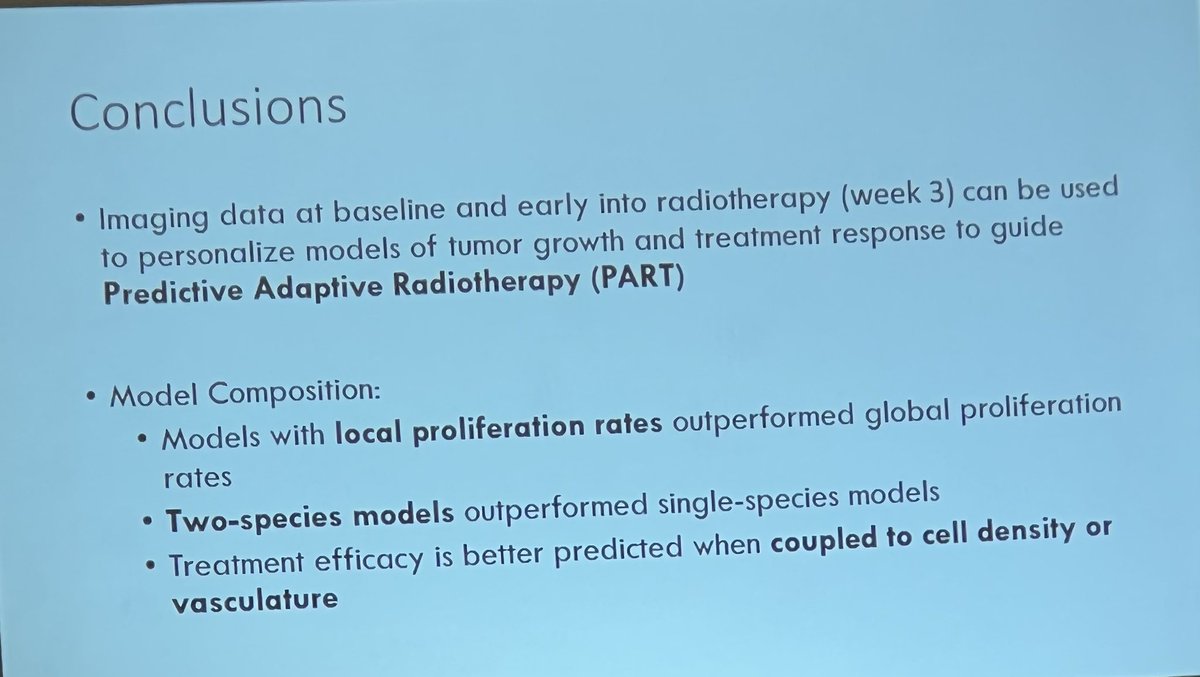 .⁦<a href="/ca_chung/">Caroline Chung, MD</a>⁩ discusses a computational model to predict response of #GBM to therapy. Development of these models are critical to individualize cancer treatments. #RadRes2022 #radonc #endcancer ⁦@MDAndersonNews⁩