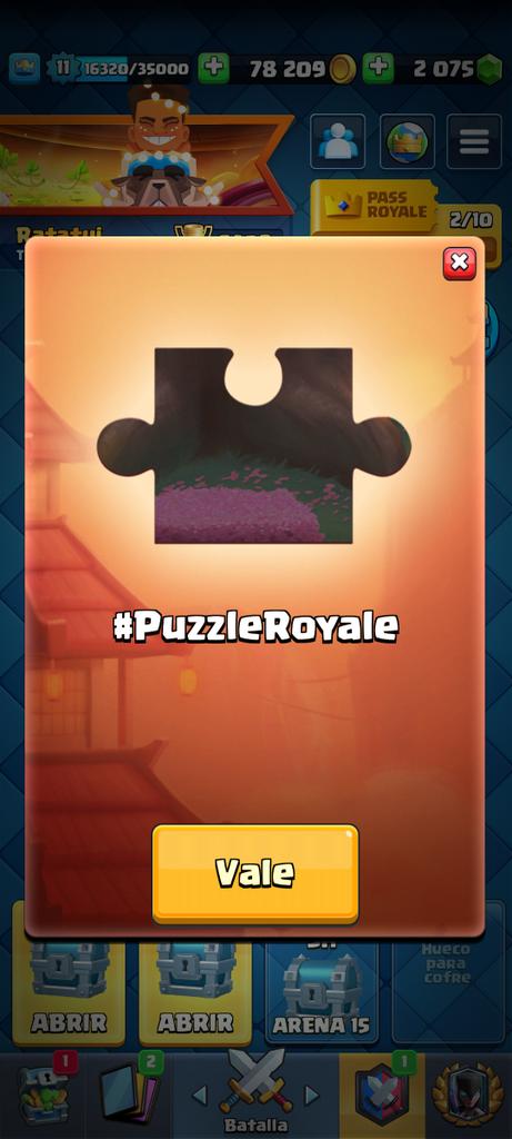 ulisesbs's tweet photo. @ClashRoyale #PuzzleRoyal https://t.co/isBEOFzwXW