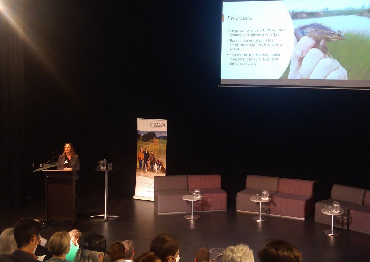 Koala News & Science (@science_koala) on Twitter photo Prof Martine Maron delivers a brilliant analysis of environmental offsets and the new proposed 'biodiversity market' at #GERconnect22 Extraordinary targeted presentation on a tough topic. Prof Martine Maron delivers a brilliant analysis of environmental offsets and the new proposed 'biodiversity market' at #GERconnect22 Extraordinary targeted presentation on a tough topic.