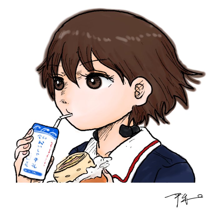 「前髪 牛乳」のTwitter画像/イラスト(人気順)