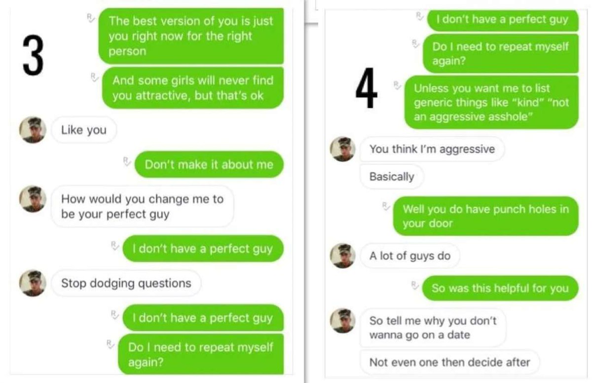 ask_aubry's tweet photo. Women don't owe men a reason why they don't want to date them. 

And this is what happens when we do try. https://t.co/SUpOFfqO7E