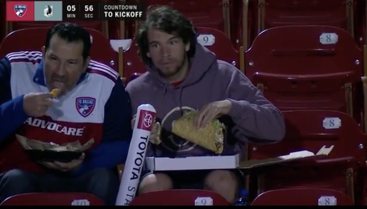 buckethatsmn's tweet photo. #LoonsOverDAL people. Go to section 3 and get this giant fucking taco. Now.
#MNUFC https://t.co/bB9TK7m9wo