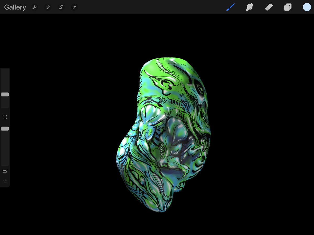 stonekaiju's tweet photo. #micromonsters @forgerapp to @Procreate  More experiments https://t.co/afJiS9XN73