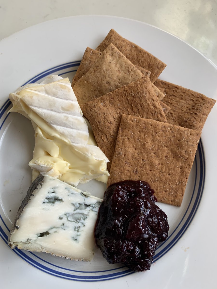Drooling over these cheeses.... Le Dauphin Double Cream and Le Marquis Chevre Bleu, paired with an Italian cherry jam! How can you go wrong?