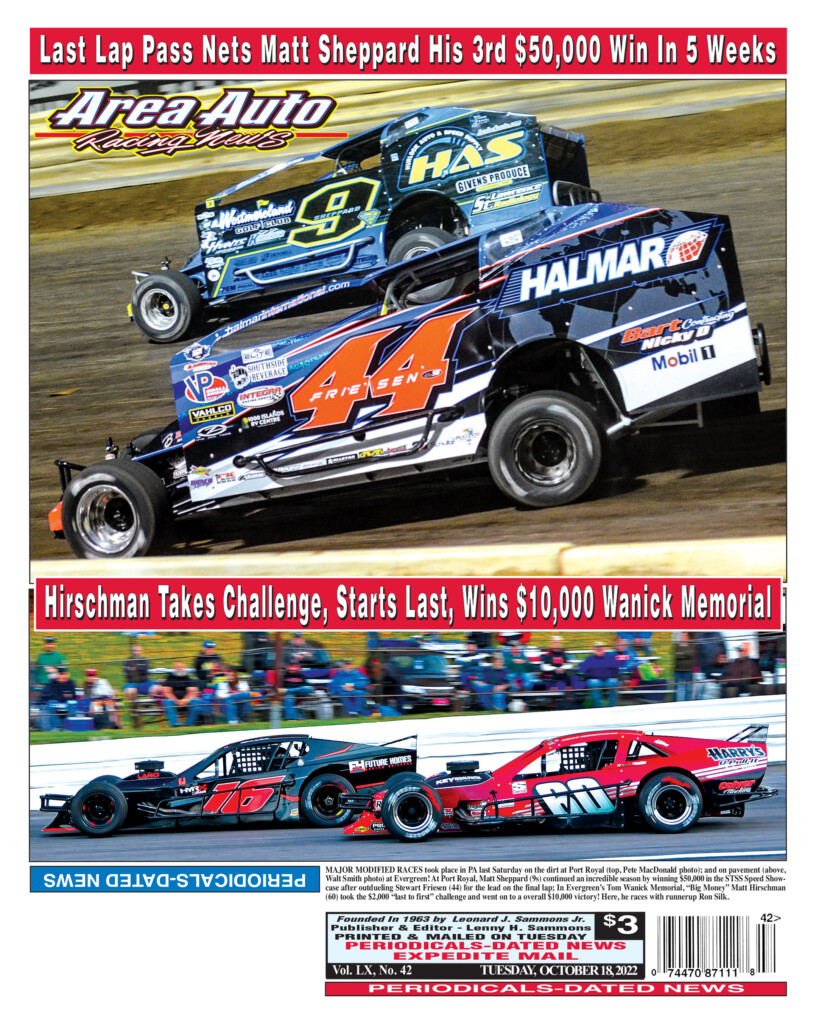 The Official Site of Area Auto Racing News and Len Sammons