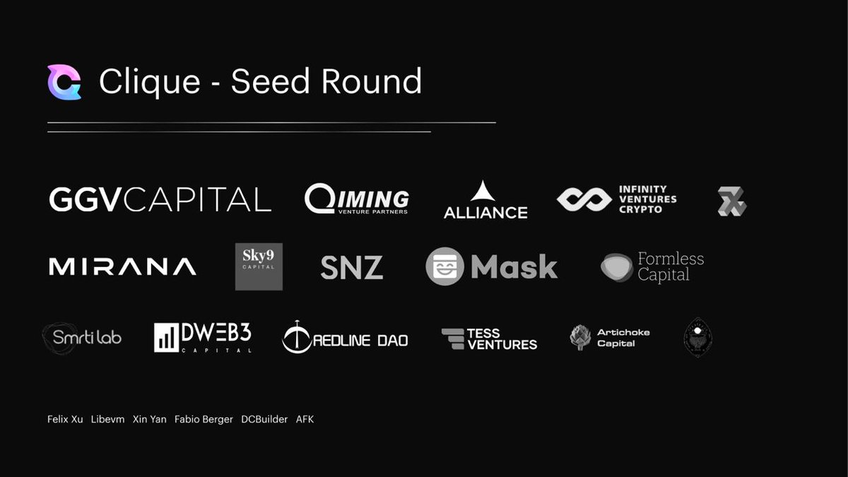 Clique is thrilled to announce our Seed round, with amazing participants from both web2 and web3. 🥳

markets.businessinsider.com/news/stocks/cl…