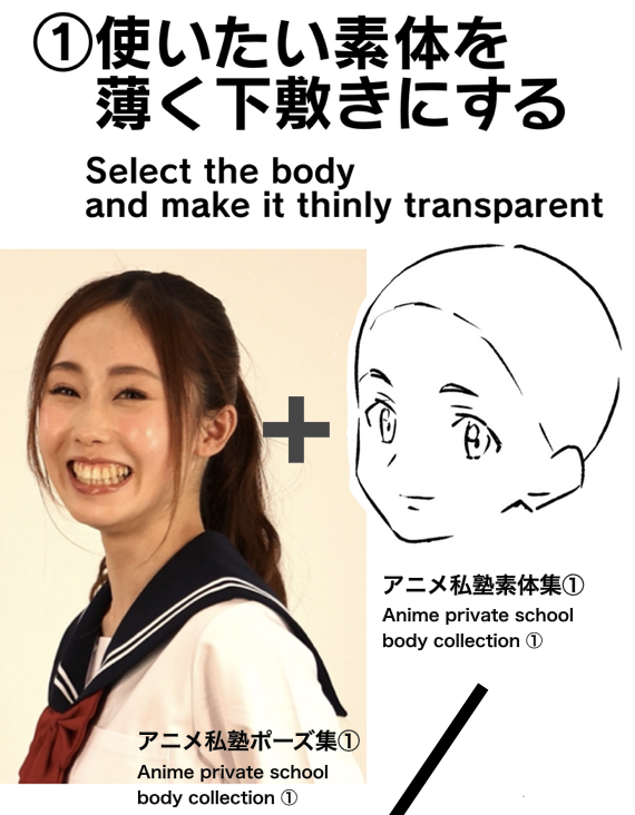 「そのまま」使うのがポイント‼︎
創作とは選択である。
ゼロから描くことだけが創作でない
下敷きにしたら誰でも描ける?
そんなことはありません。
同じ素材を使ってもどう料理するかがその人の腕です。
アニメ私塾ポーズ集① 1800体収録 実写セーラー服編
https://t.co/Hmby9BgTFV 