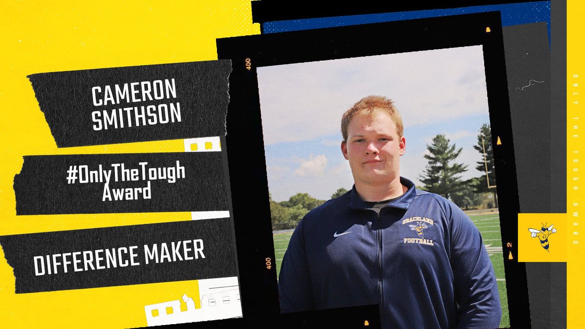 GracelandFB's tweet photo. Our Most Prestigious Honor🐝
#OnlyTheTough Award 
Congratulations to @azboysmithson00!

#OnlyTheTough https://t.co/myJ77yKoHa