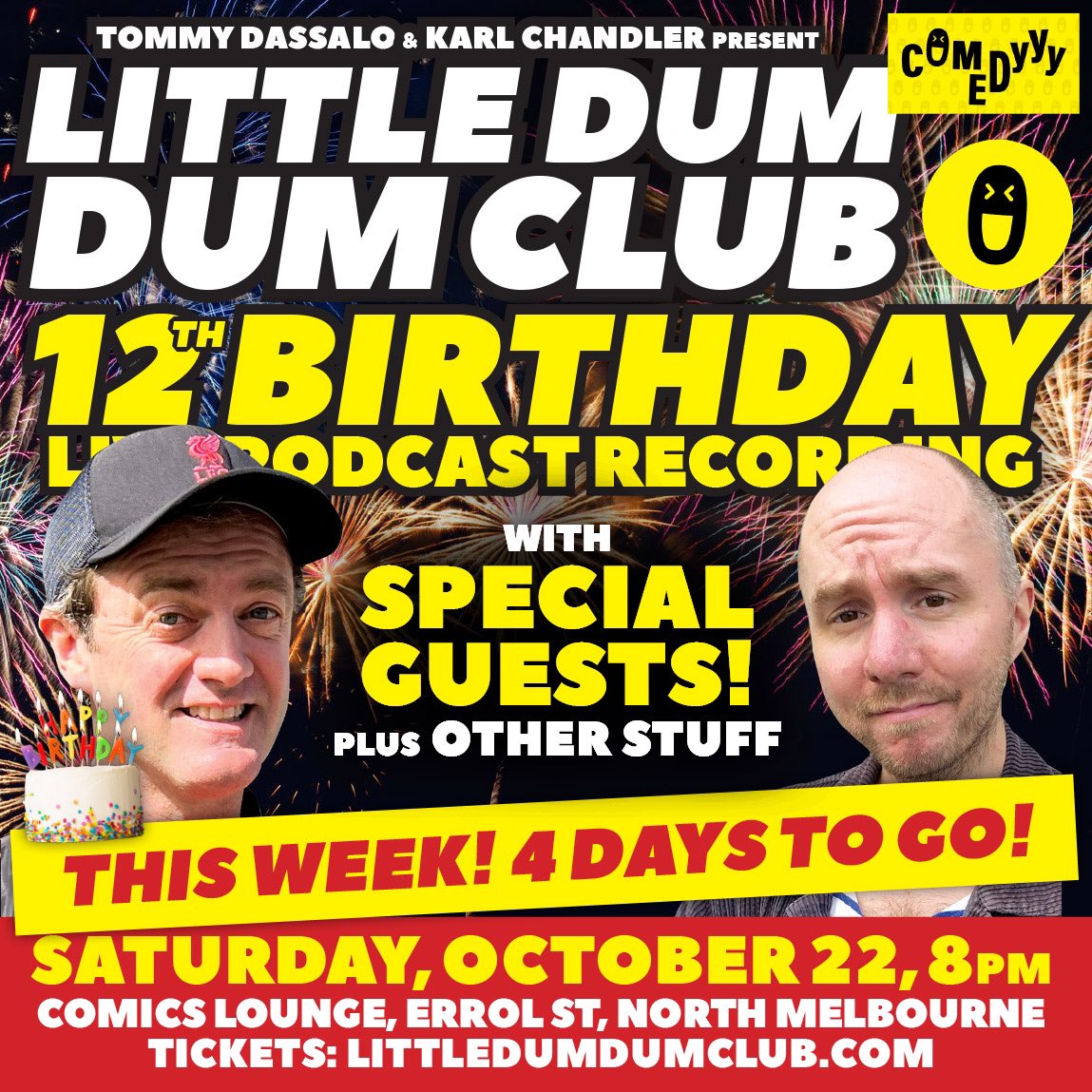 Live <a href="/dumdumclub/">Little Dum Dum Club</a> this Saturday in Melbourne! Gonna be a fun one! 
Tickets: littledumdumclub.com