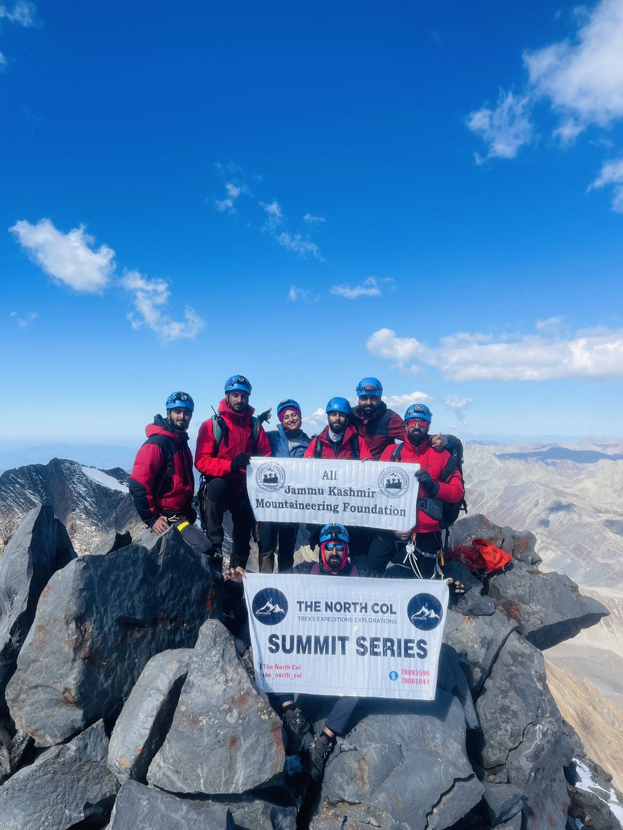 Danish_Dhaar's tweet photo. Successfully scaled Most Technical Peak of Kashmir Mt. Tatakooti  with an Elevation of 4760 mtrs!
@JandKTourism @httadventures @AJKMF_official @Malikkwaceem @xeeshan_KAS @RisingKashmir https://t.co/mQf1XcNxNI