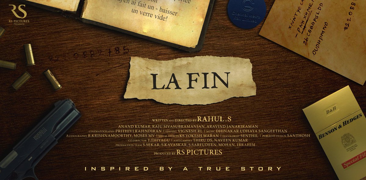 rahulsakthivel3's tweet photo. La Fin - Award Winning Short Film/Unsolved Case of Tamam Shud/ Tamil Thriller 2022/Rahul.s

https://t.co/50EdEbkpkI https://t.co/boiCcY0s96