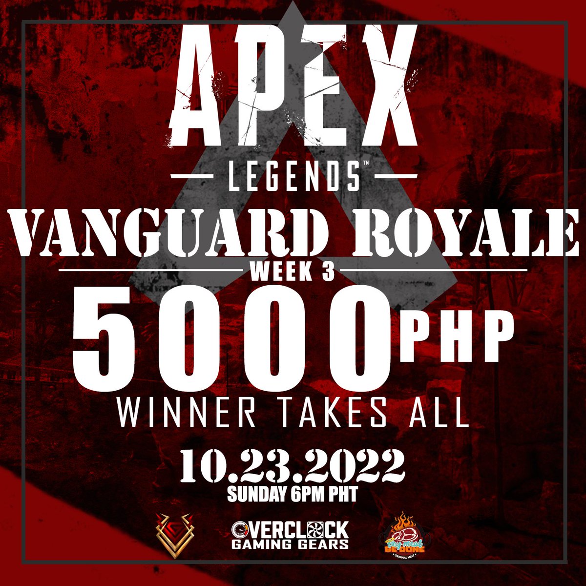 vgphofficial's tweet photo. Vanguard Royale W3 registration is now open!

✦ 1 MASTER or 1 PREDATOR per team
✦ 1 Twitch/Facebook streamer per team
✦ No professional players
✦ Player account must be above level 200

Register here: 
➤ https://t.co/LZDlpHqWFI https://t.co/LDWtkJMepB