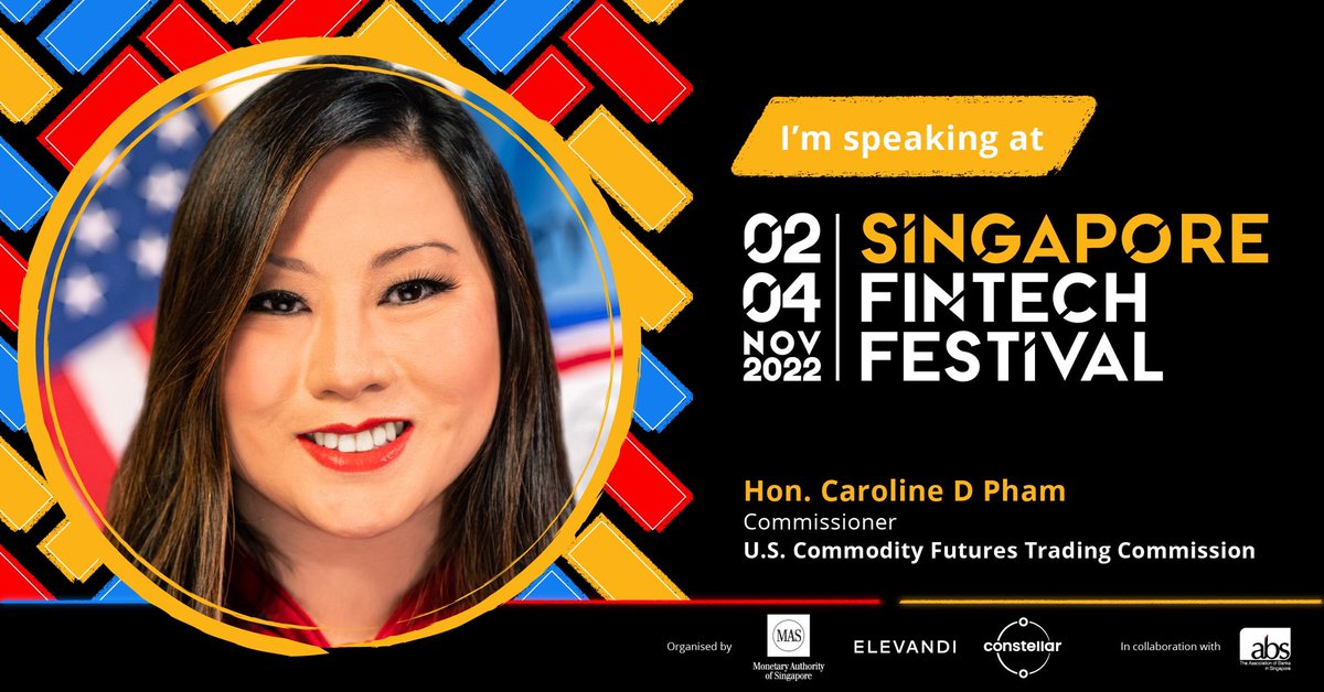 I’ll be speaking at Singapore Fintech Festival on Nov 4th!