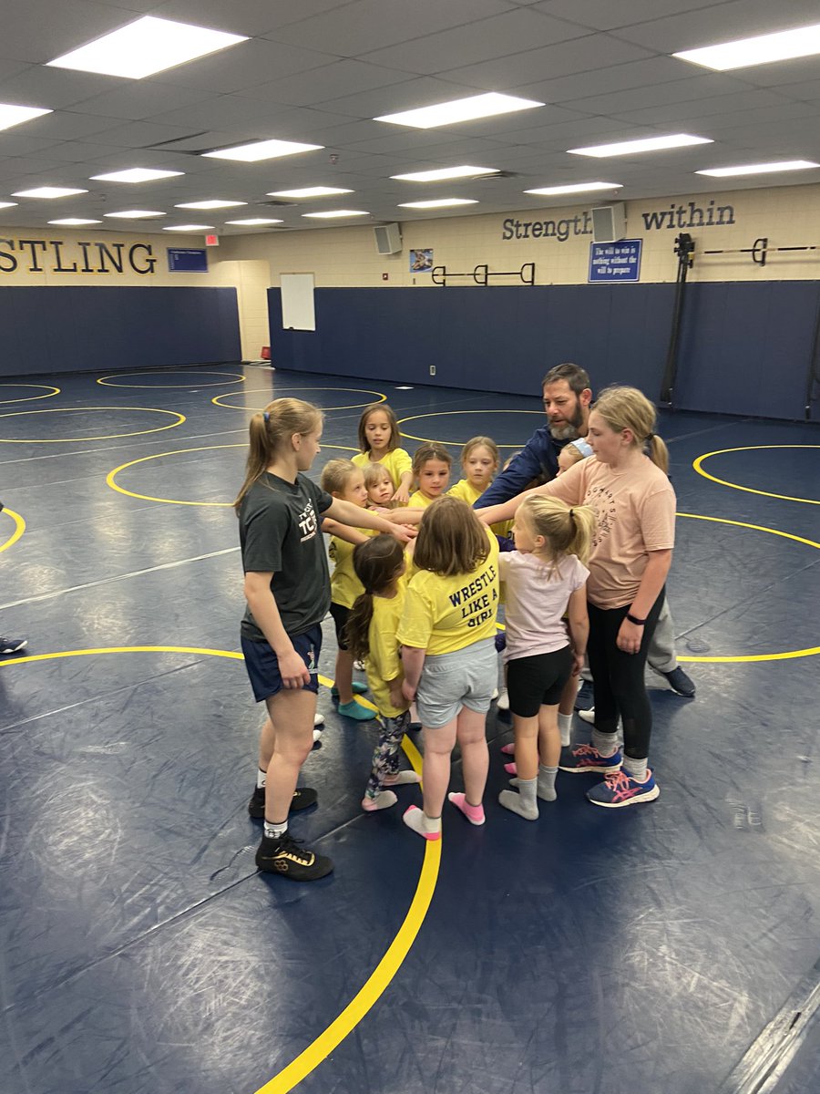 First night of girls camp was a success thanks to a great job by <a href="/emilyshilson22/">Emily Shilson</a>! One more night left.  Come on by tomorrow at 7pm if you want to learn more about wrestling!